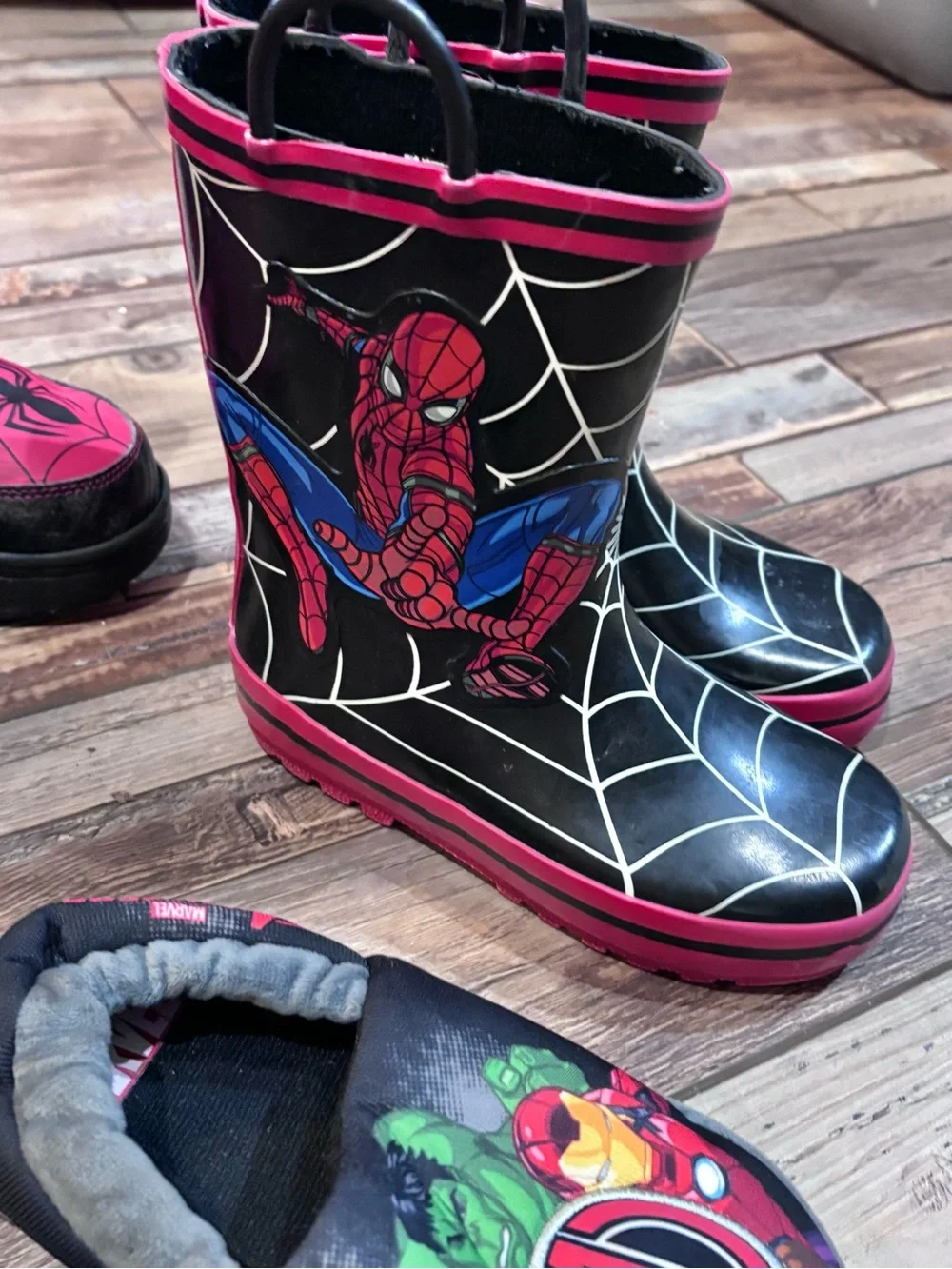 Marvel Spiderman lot of shoes/boots size 10/11